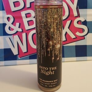 BBW INTO THE Night retired packaging fine fragrance mist 8oz.